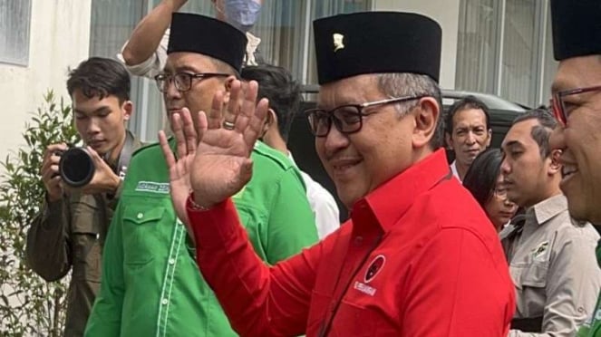 Sekjen PDIP Hasto Kristiyanto dkk bertandang ke markas PPP