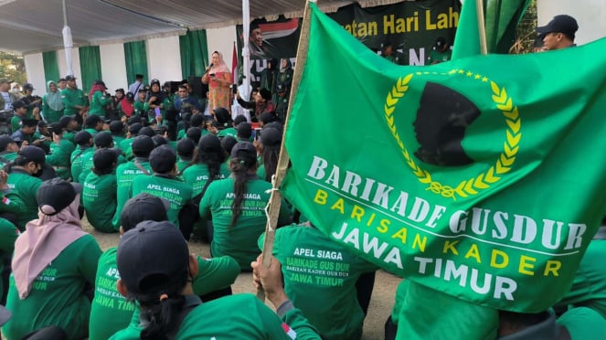Yenny Wahid di Hadapan Ribuan Massa Kader Barikader Gus Dur di Jombang Jatim